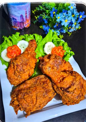 Foto resep Ayam Goreng Merah Khas Malaysia