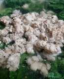 Canh rau tần ô thịt xay