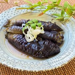 Japanese Simmered Eggplant A picture of Japanese Simmered Eggplant.