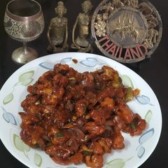 A picture of Crispy Cauliflower Manchurian.