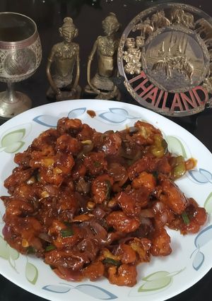 A picture of Crispy Cauliflower Manchurian.