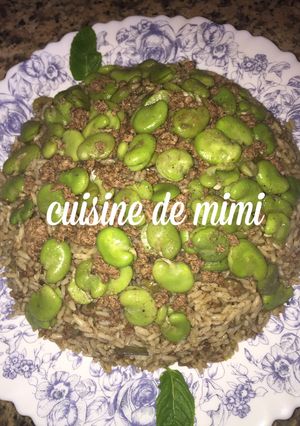 صورة لوصفة رز بفول