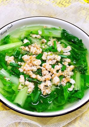 Hình của món Canh Cải Dún Nấu Tôm.