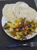 ***Carne de Guisar con Vegetales y Pan Casero***