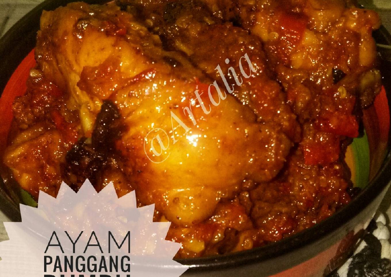 Ayam Panggang Bumbu Rujak#masakan Rumahan#