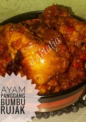 Foto resep Ayam Panggang Bumbu Rujak#masakan Rumahan#