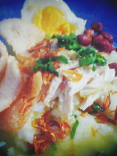 Foto resep Bubur ayam kuah kuning