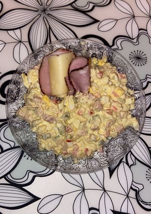 Zdjęcie przepisu Sałatka z makaronem 🥗.