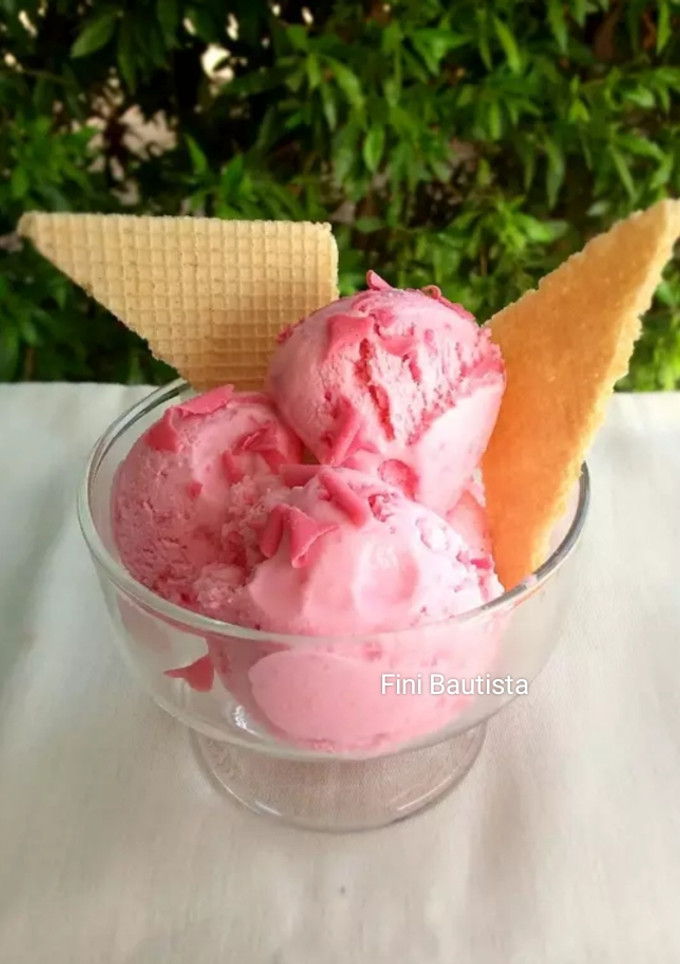 Una foto de Helado de pastelitos pantera rosa