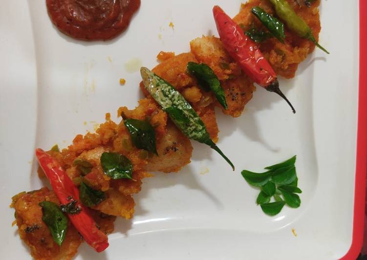 Recipe of Homemade Spicy masala fried idli