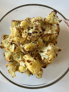 A picture of Roasted Cauliflower with Crispy Parmesan.