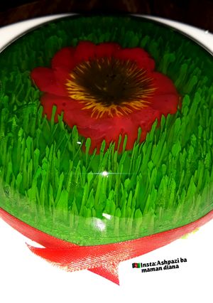 عکسی از دستور ژله سبزه