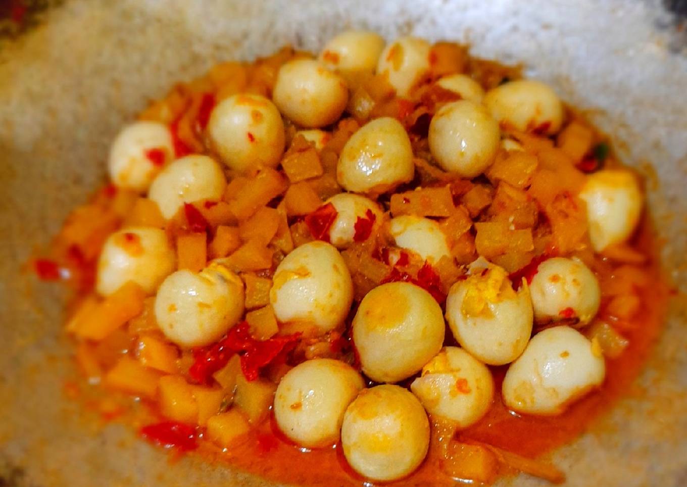 Sambal Goreng Kentang Telur Puyuh🥔🥚