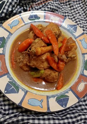 Foto resep Kare ayam pedas "bumbu desaku"