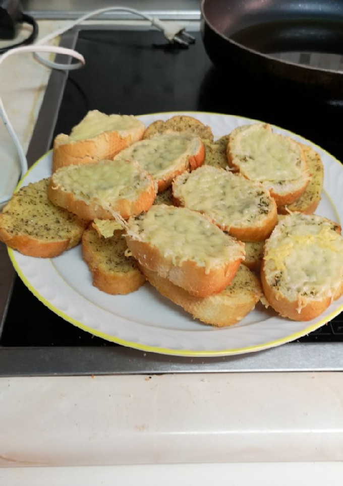 Una foto de Pan de Ajo con Queso