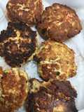 Keto friendly Salmon Cakes with garlic Aioli