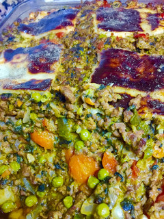 Una foto de Pastel de carne y verduras