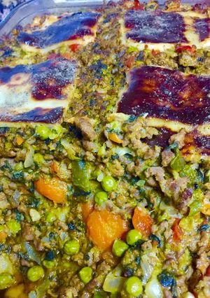 Una foto de Pastel de carne y verduras