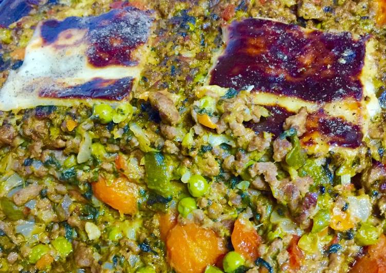 Pastel de carne y verduras