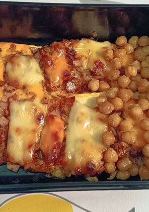 Töltött cukkini csicseriborsóval recept fotója
