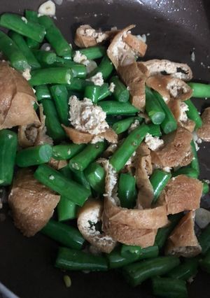 Foto resep Buncis oseng tahu