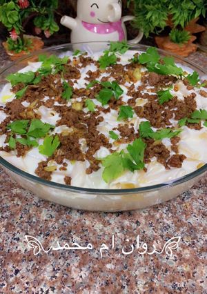 صورة لوصفة معكرونه باللبن