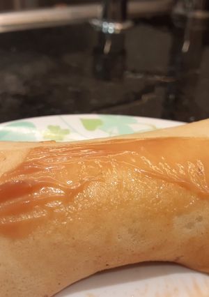 Una foto de Panqueques de dulce de lecheeeee