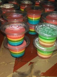 Foto resep Puding pelangi