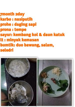 Foto resep Mpasi 7bulan 2hari