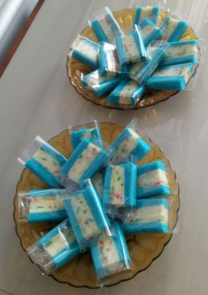 Foto resep Cake pop ice vanila blue