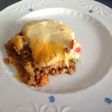Pastel de carne picada en puré de patata