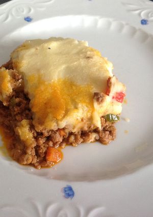 Una foto de Pastel de carne picada en puré de patata