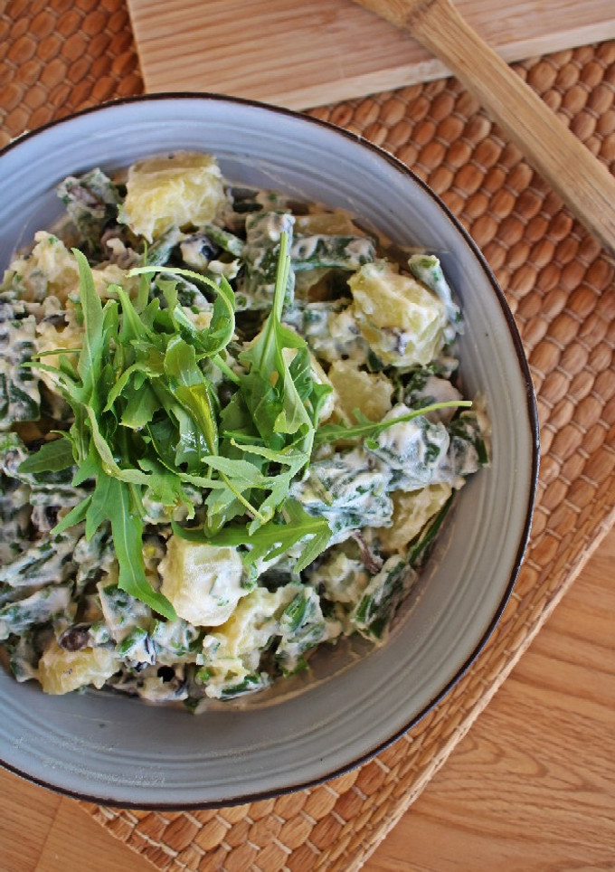 Una foto de Ensalada de patata y judías con mayonesa🥗