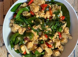 Foto resep Oseng daun melinjo tempe saus tiram