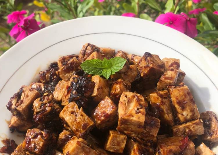 Tahu kecap pedas