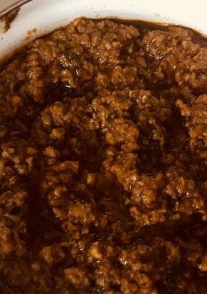 A picture of Keema curry.