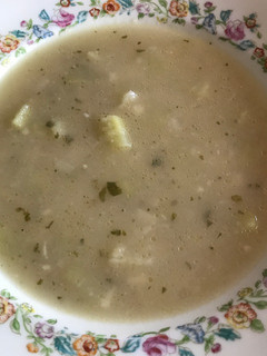Una foto de Sopa de chayote