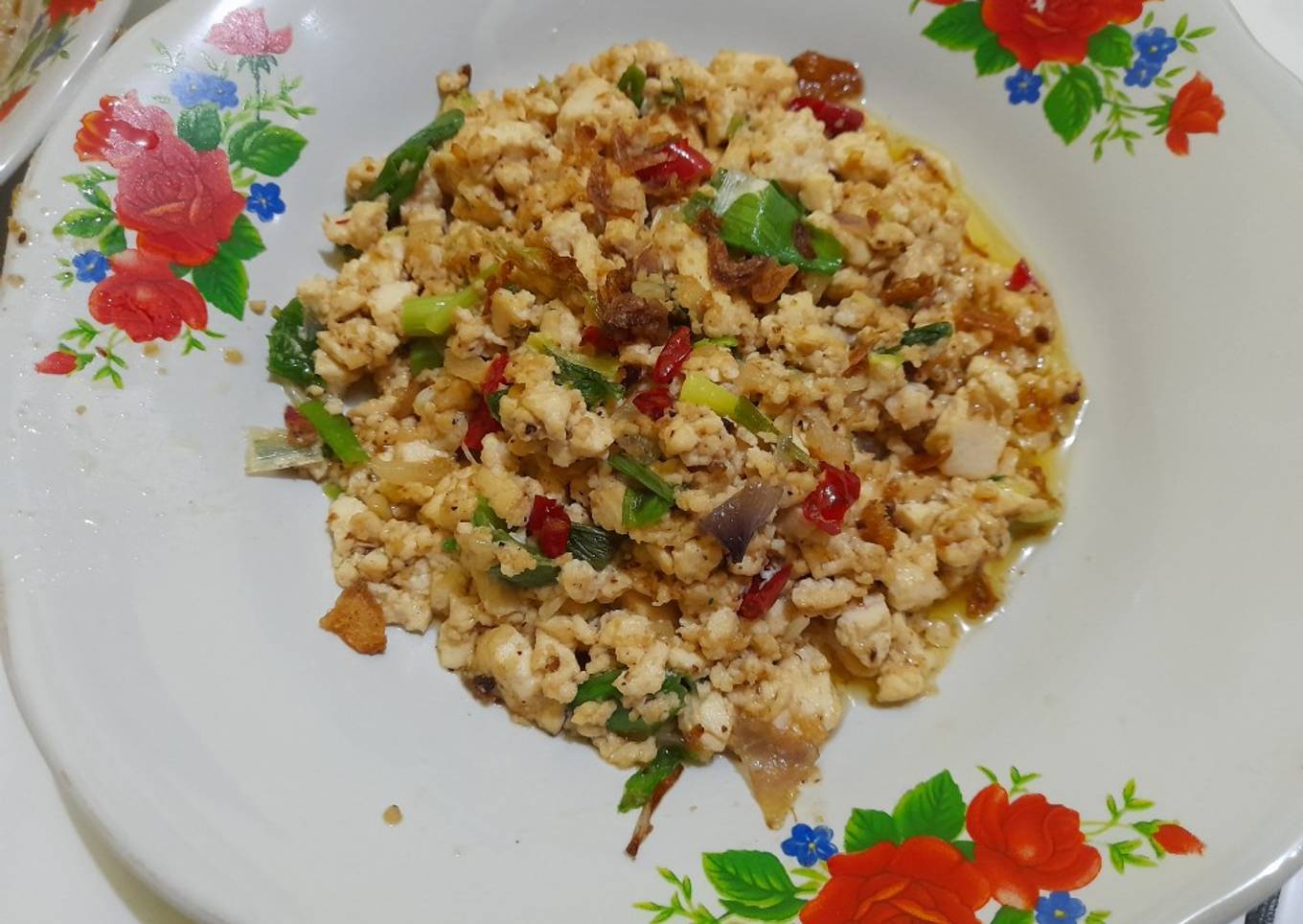 Tumis Tahu Putih Orak Arik