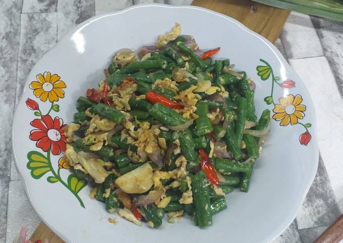 Resipi Sayur Goreng Kacang Panjang And Telur Oleh Ika Farhanifa Cookpad