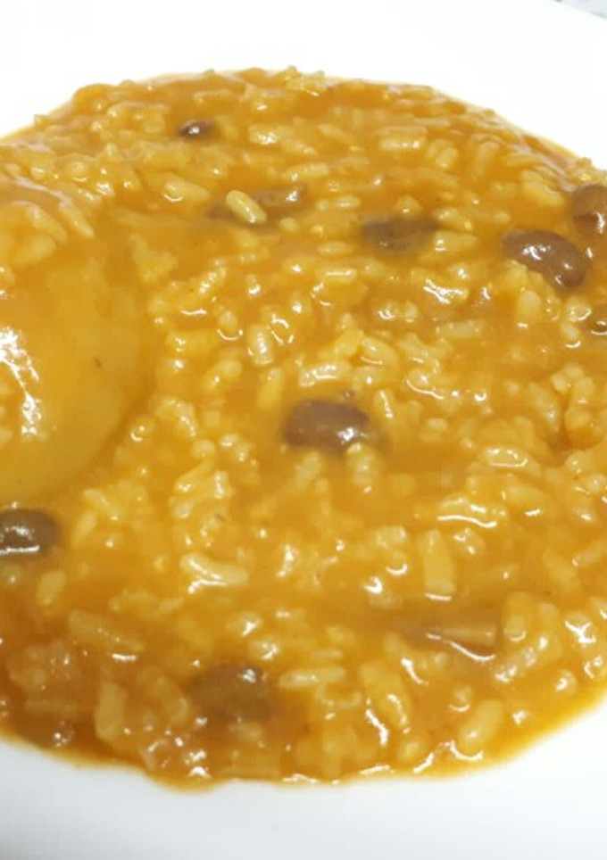 Una foto de Arroz caldoso de verduras
