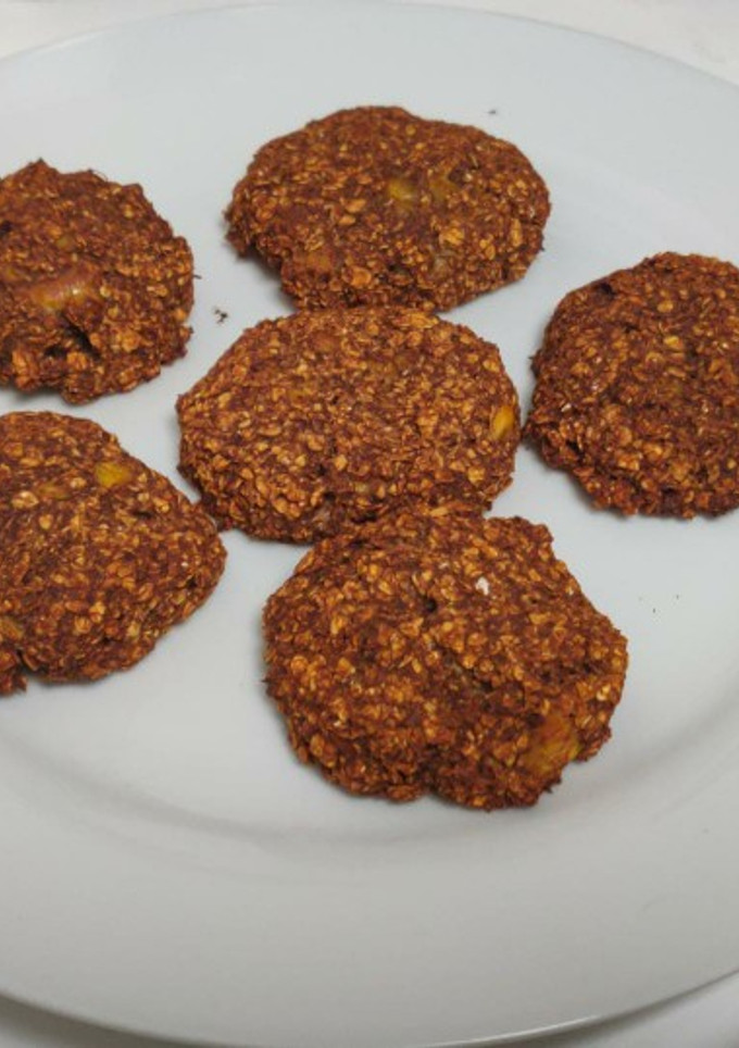 Una foto de Galletas de plátano y avena