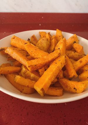 Una foto de Chips de boniato al horno
