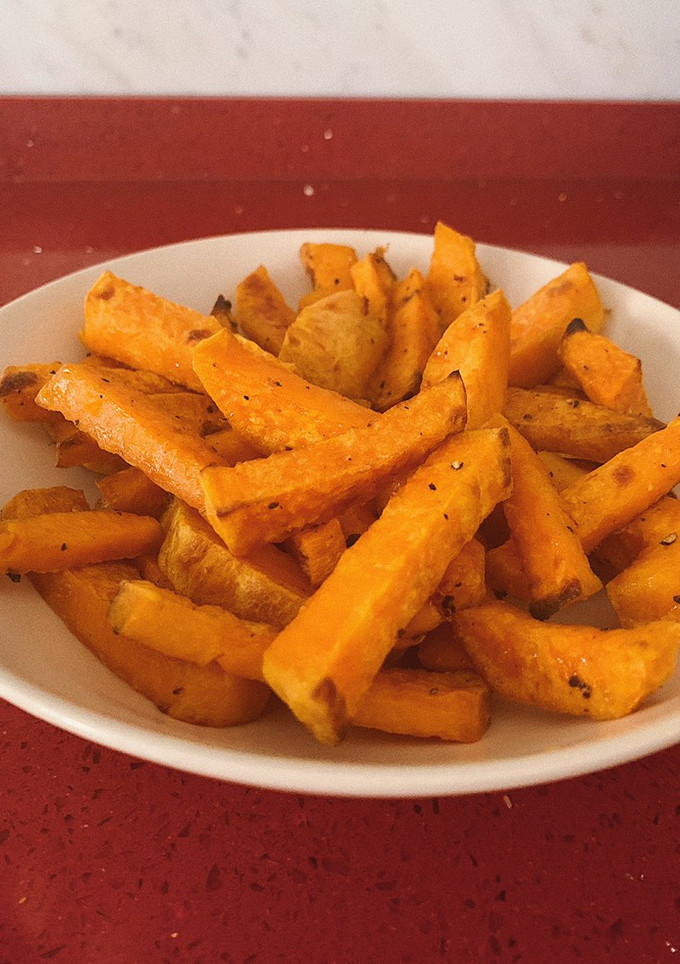Una foto de Chips de boniato al horno