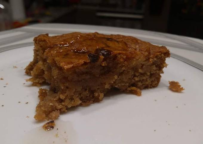 healthy vegan sugarfree bannana peanut butter cake recipe main photo