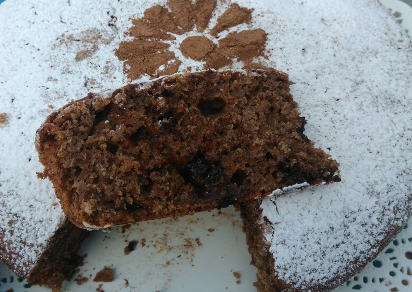 Torta "trocitos" de dulce de batata y chocolate 🍫