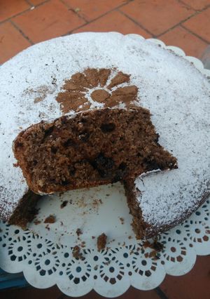 Una foto de Torta "trocitos" de dulce de batata y chocolate 🍫