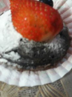 Una foto de Volcán de chocolate