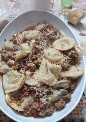 Una foto de Sorrentinos de acelga o espinacas con ricota