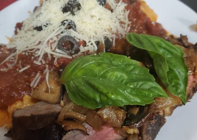 Easiest Way to Make Ultimate Brad&#39;s Marinated Flank Steak &amp; Ravioli Marinara