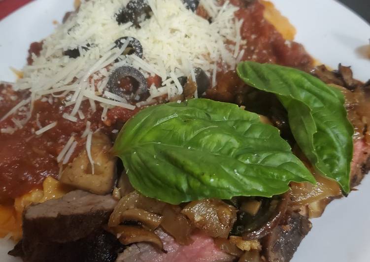 Brad's Marinated Flank Steak & Ravioli Marinara Brad's Marinated Flank Steak & Ravioli Marinara